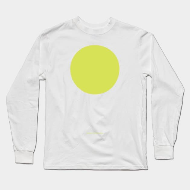 Circular - Crayola Maximum Green Yellow Long Sleeve T-Shirt by Eugene and Jonnie Tee's